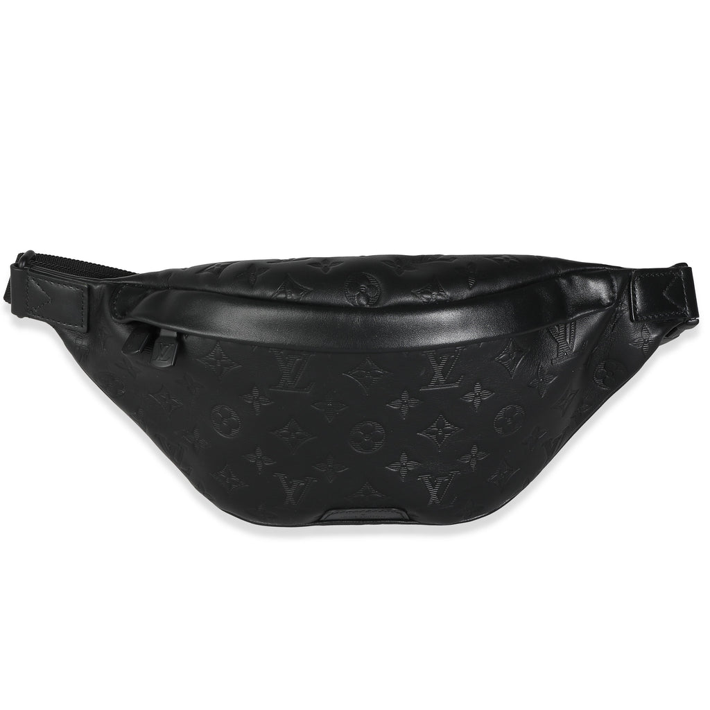 Louis Vuitton Louis Vuitton Black Monogram Shadow Calfskin Discovery Bumbag PM