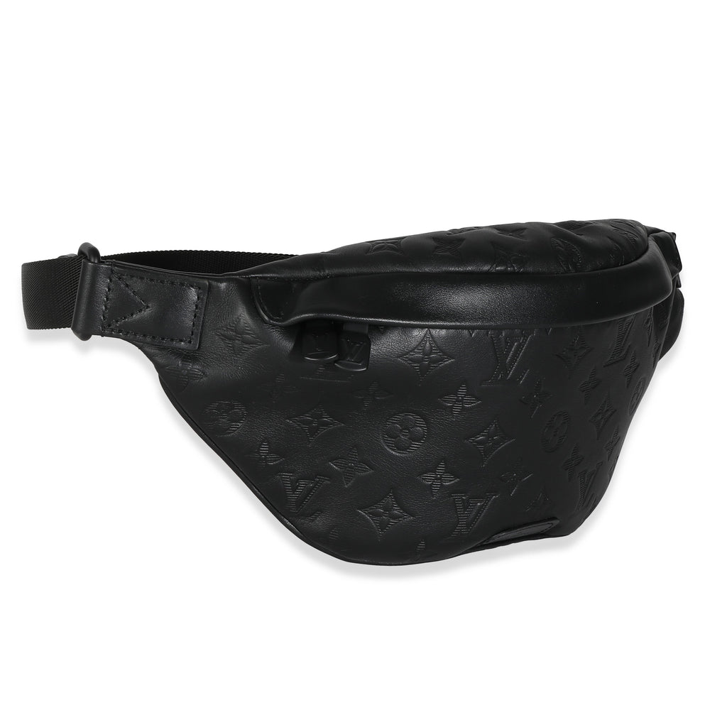 Louis Vuitton Louis Vuitton Black Monogram Shadow Calfskin Discovery Bumbag PM