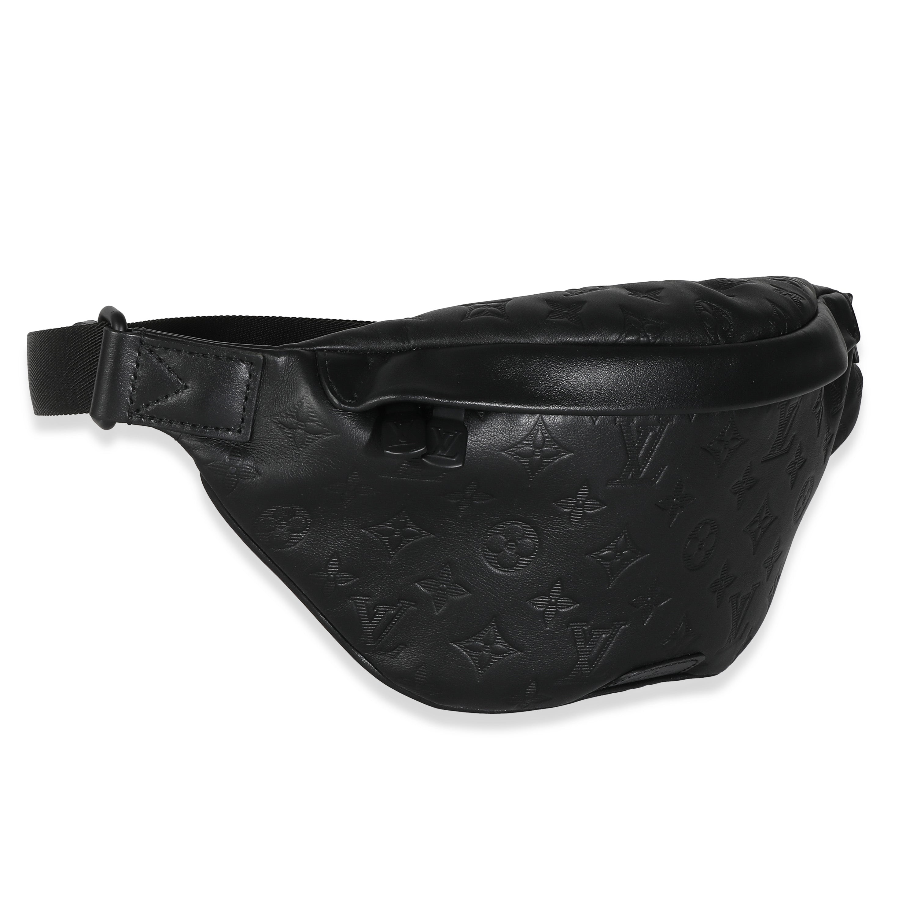 Louis Vuitton Louis Vuitton Black Monogram Shadow Calfskin Discovery Bumbag PM