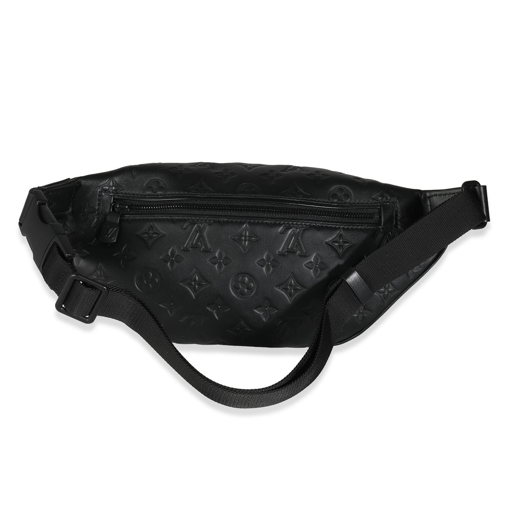Louis Vuitton Louis Vuitton Black Monogram Shadow Calfskin Discovery Bumbag PM
