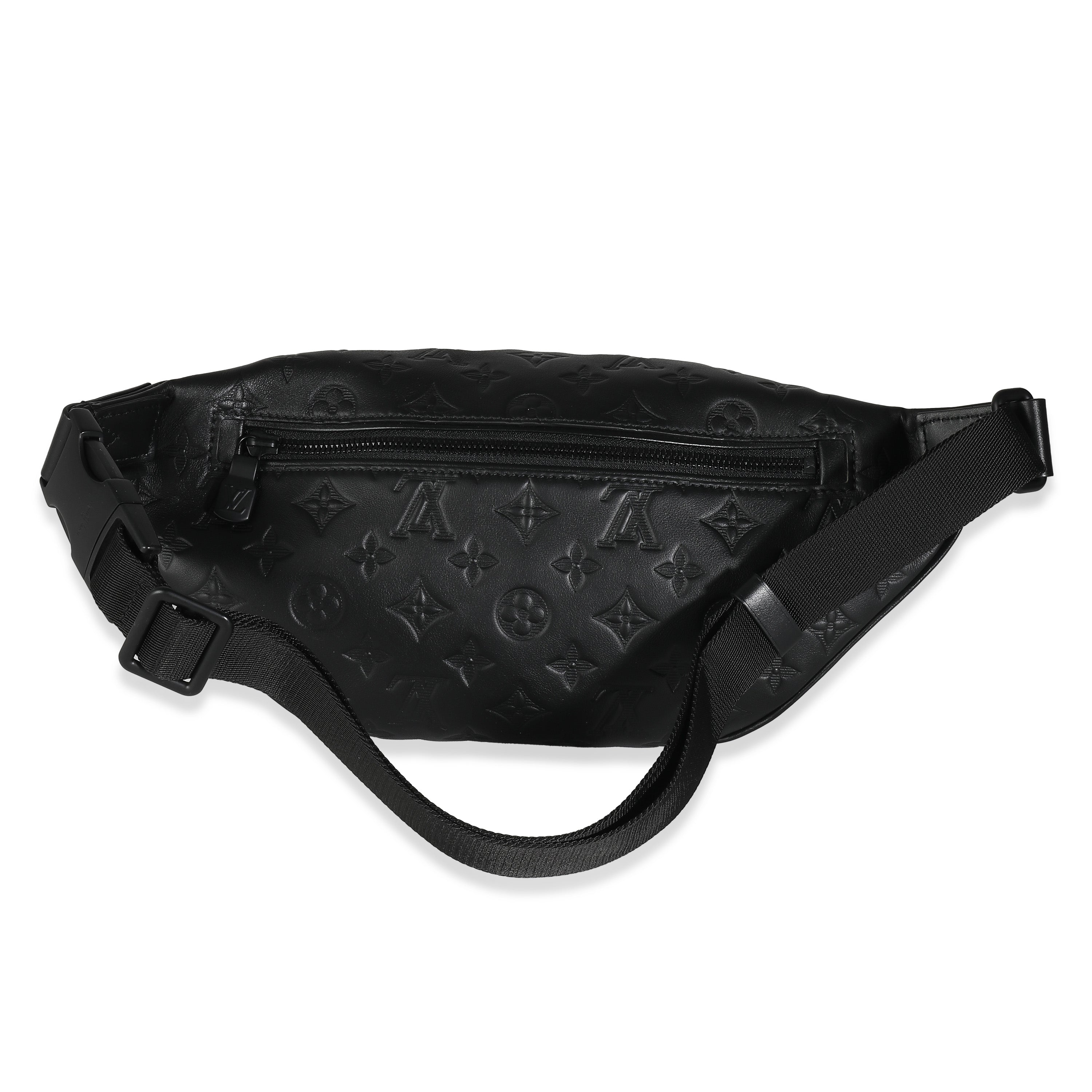 Louis Vuitton Louis Vuitton Black Monogram Shadow Calfskin Discovery Bumbag PM