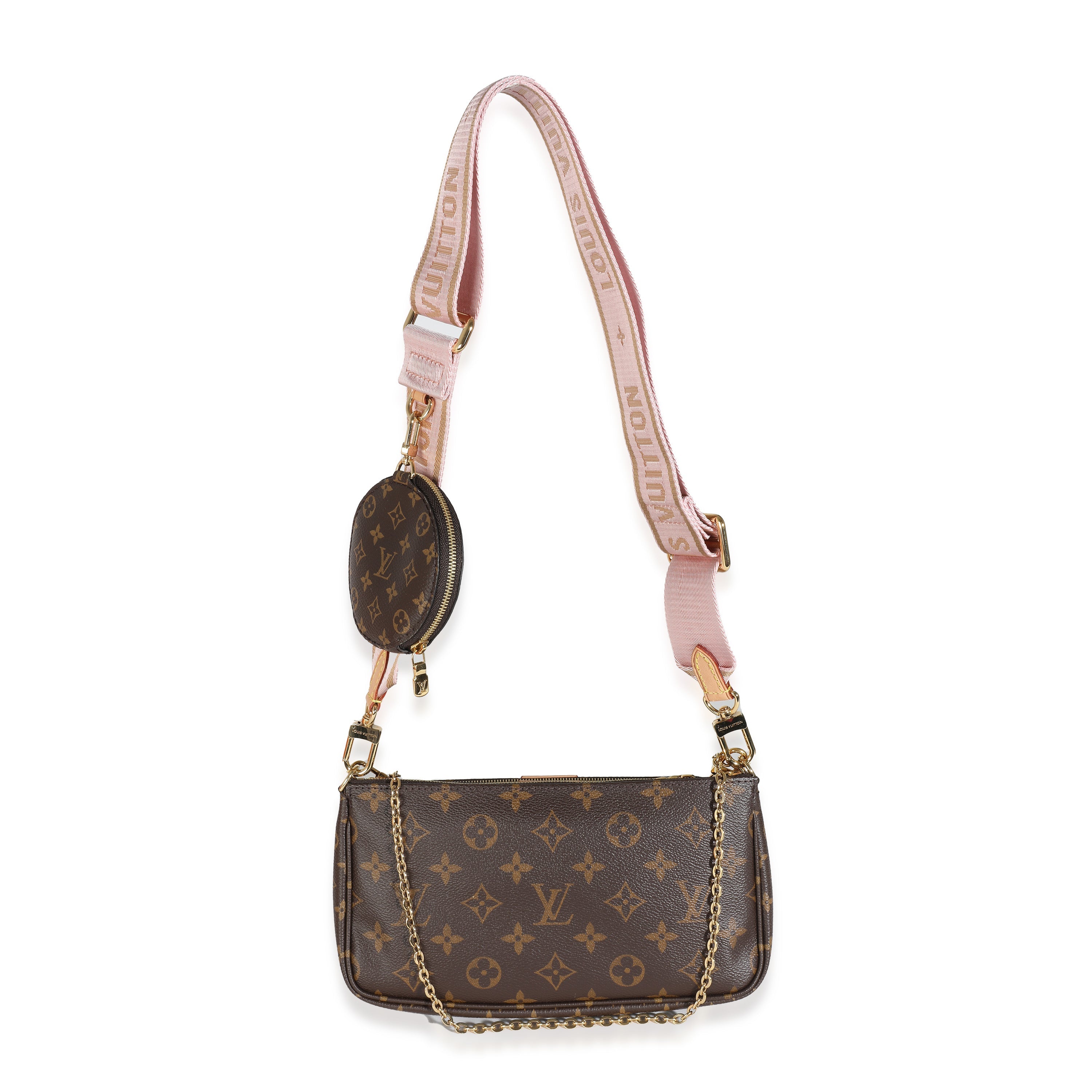 Louis Vuitton Louis Vuitton Rose Clair Monogram Canvas Multi Pochette Accessoires