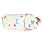 Louis Vuitton Louis Vuitton x Takashi Murakami White Multicolor Monogram Canvas Nano Speedy