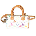 Louis Vuitton Louis Vuitton x Takashi Murakami White Multicolor Monogram Canvas Nano Speedy