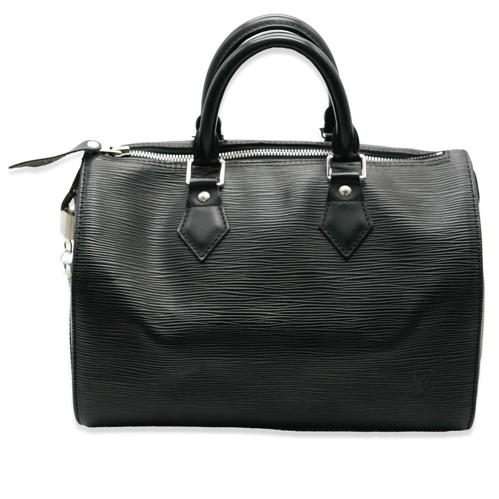 Louis Vuitton Black Epi Speedy 25