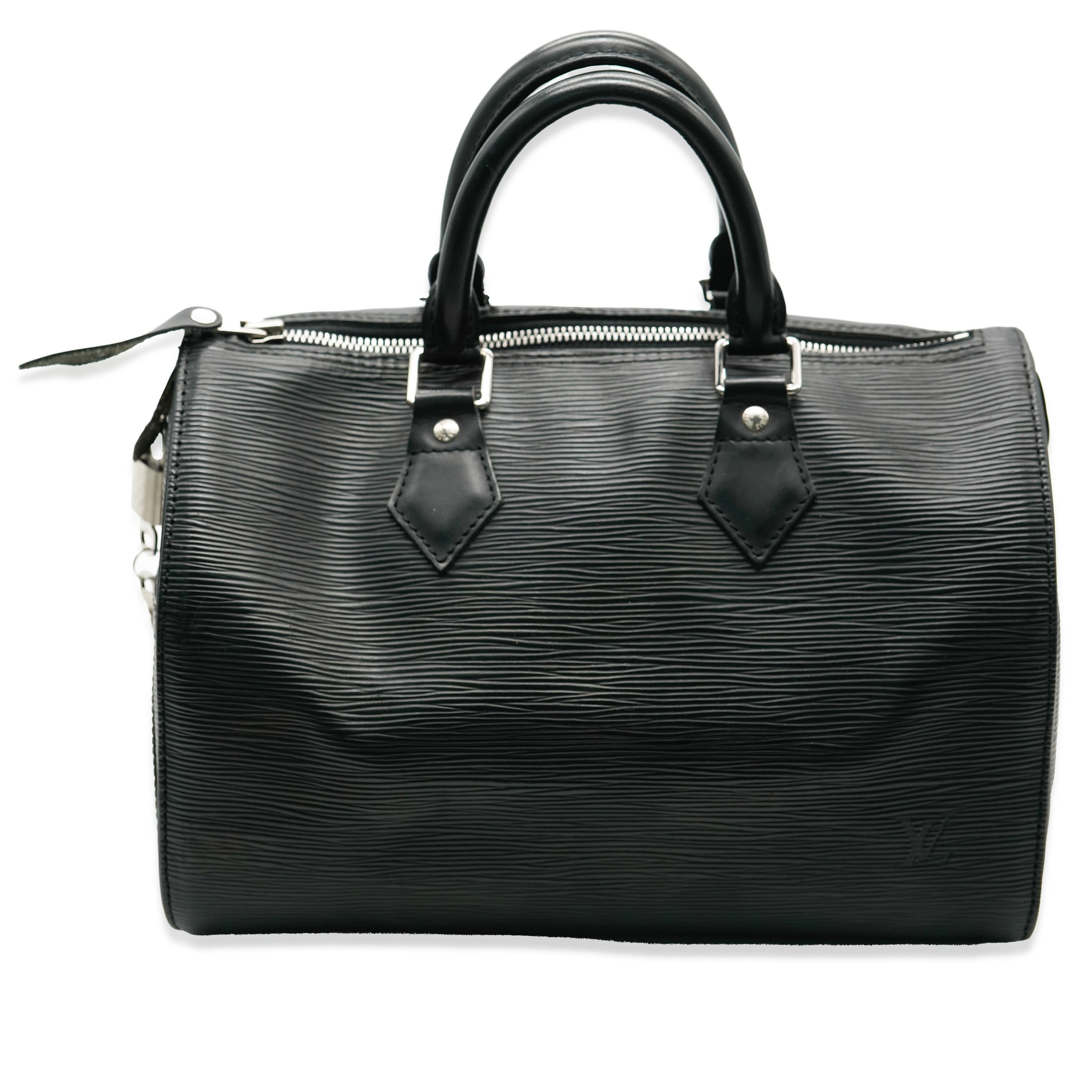 Louis Vuitton Black Epi Speedy 25