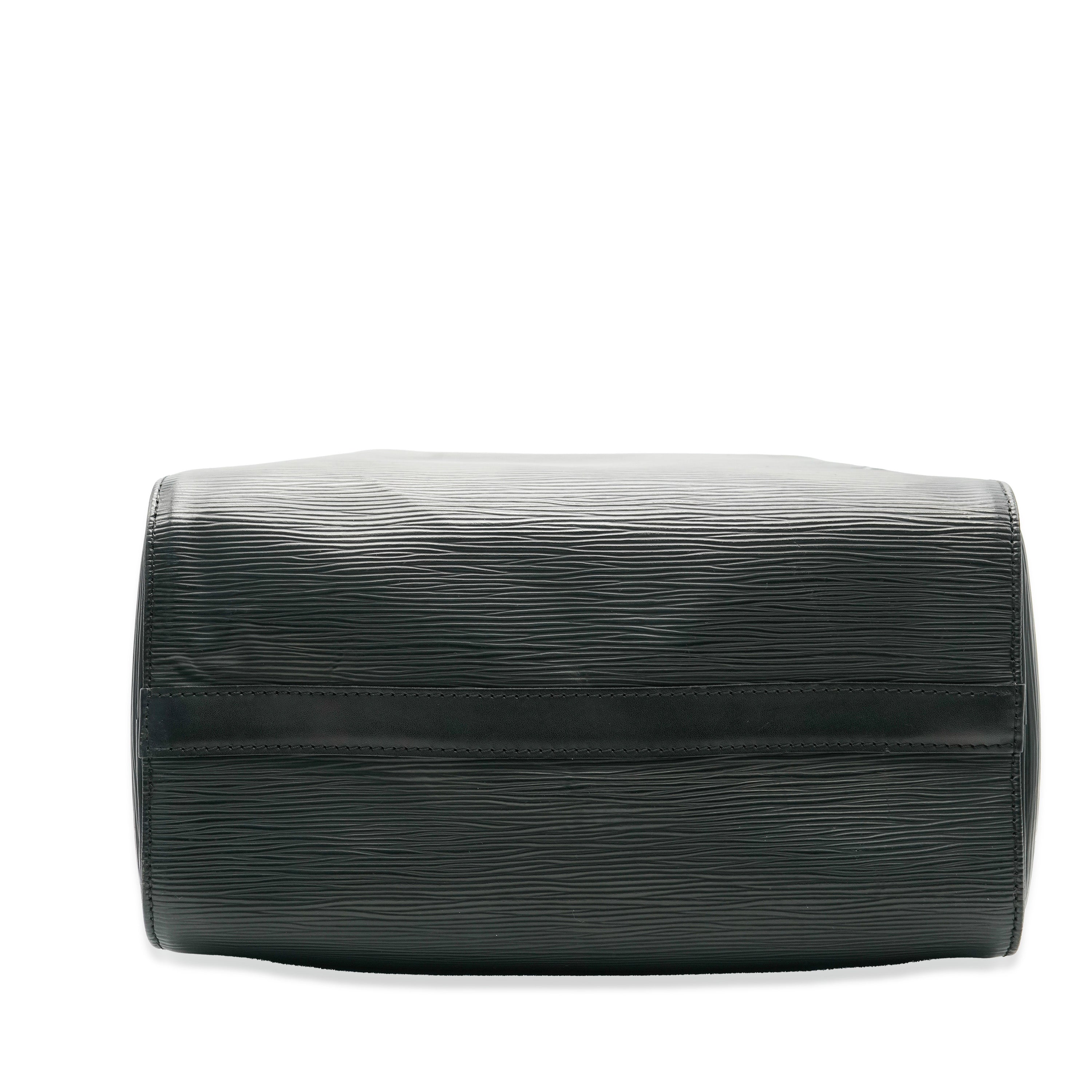 Louis Vuitton Black Epi Speedy 25
