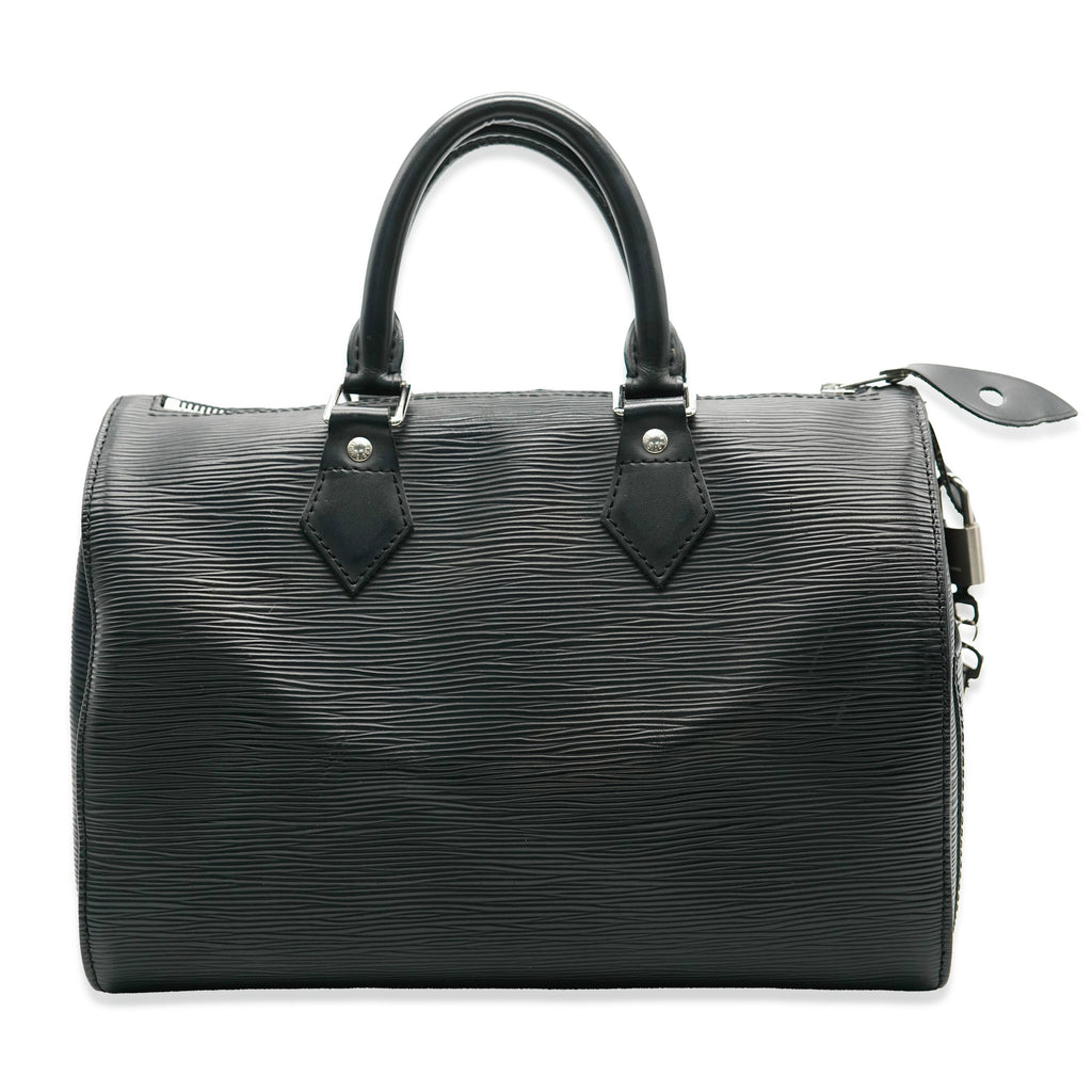 Louis Vuitton Black Epi Speedy 25