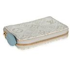 Louis Vuitton Louis Vuitton Beige White Jacquard Since 1854 Zippy Coin Purse