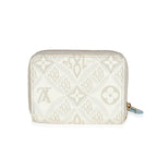 Louis Vuitton Louis Vuitton Beige White Jacquard Since 1854 Zippy Coin Purse