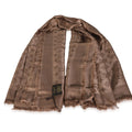 Louis Vuitton Louis Vuitton Cappuccino Wool Silk Monogram Shine Shawl