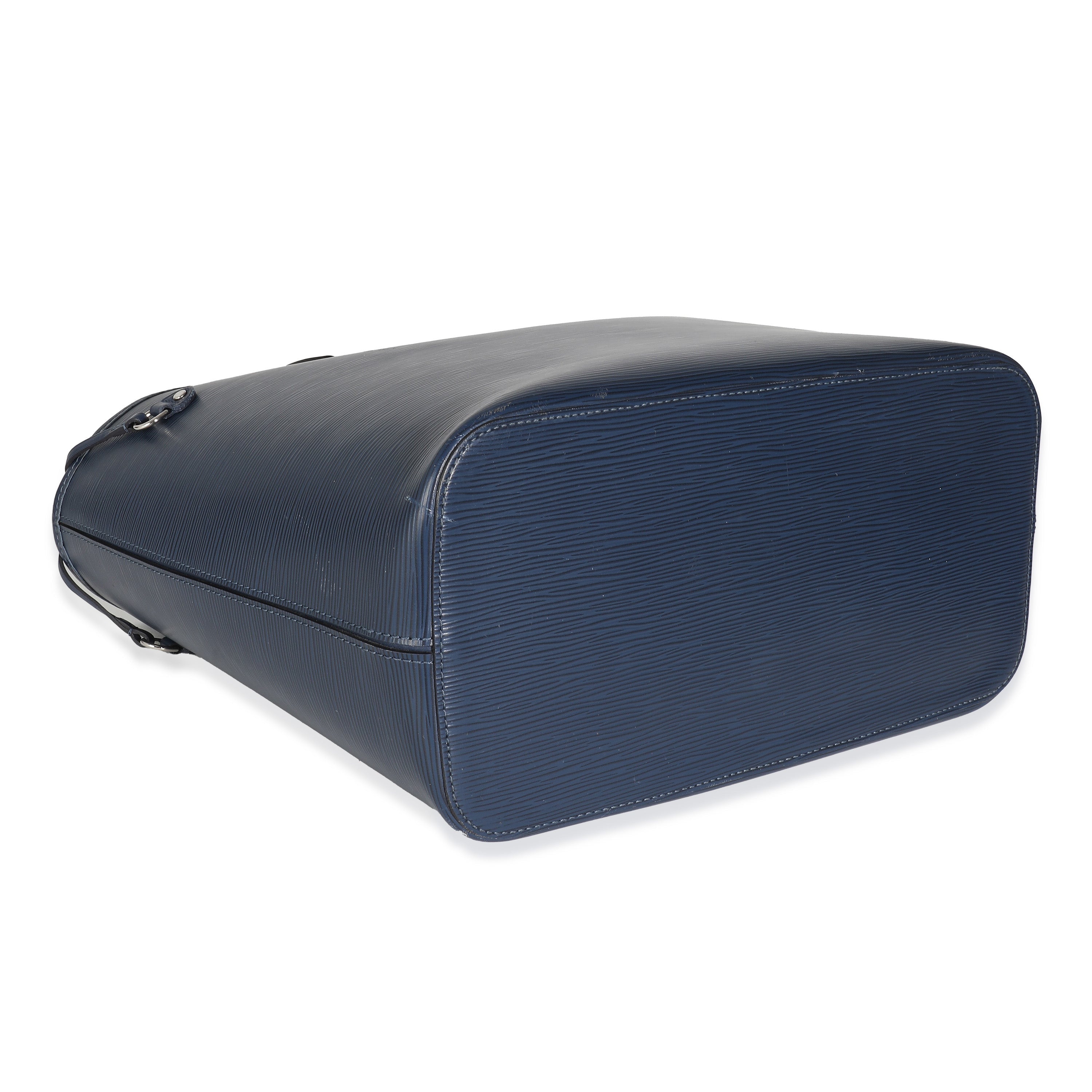 Louis Vuitton Louis Vuitton Blue Marine Epi Neverfull MM