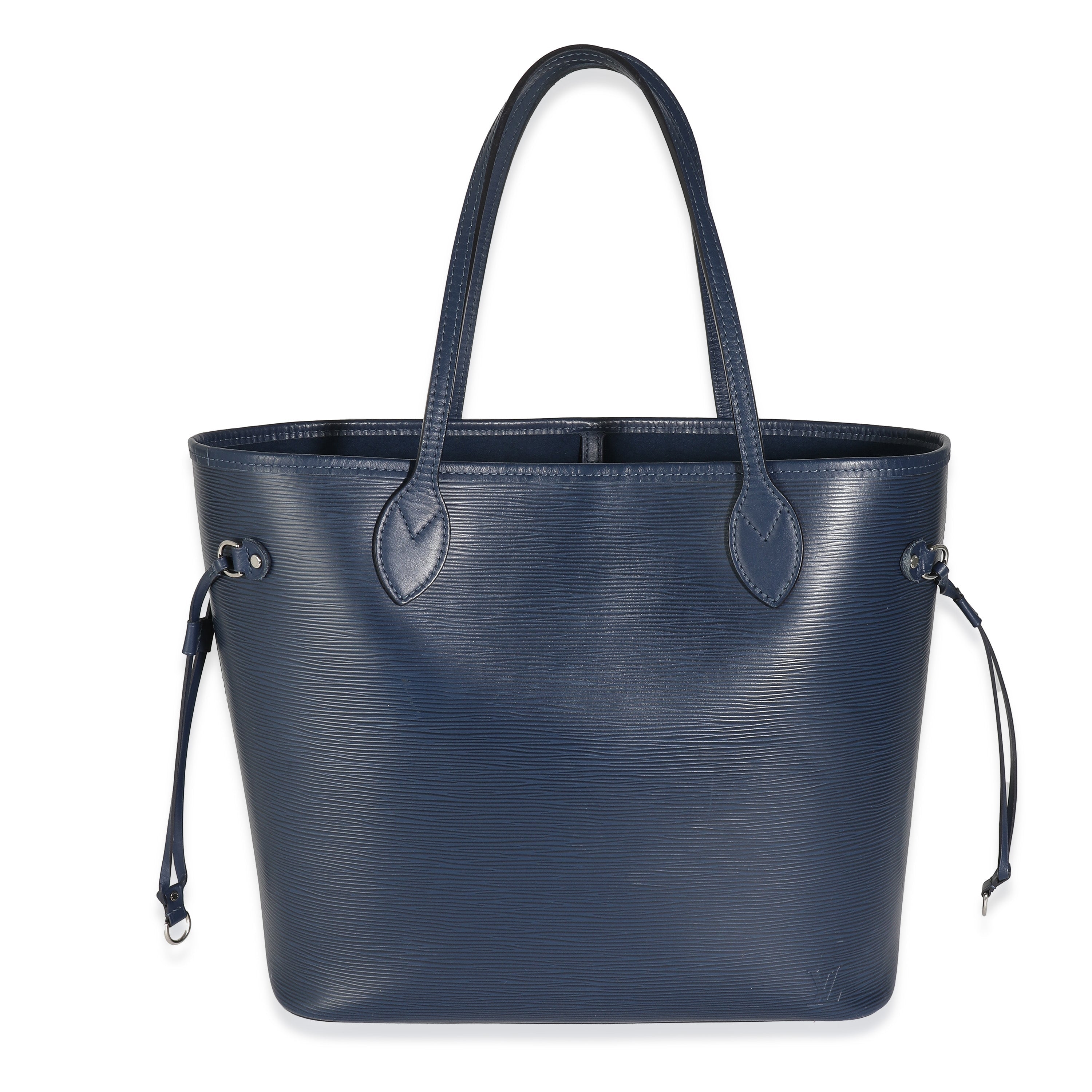 Louis Vuitton Louis Vuitton Blue Marine Epi Neverfull MM