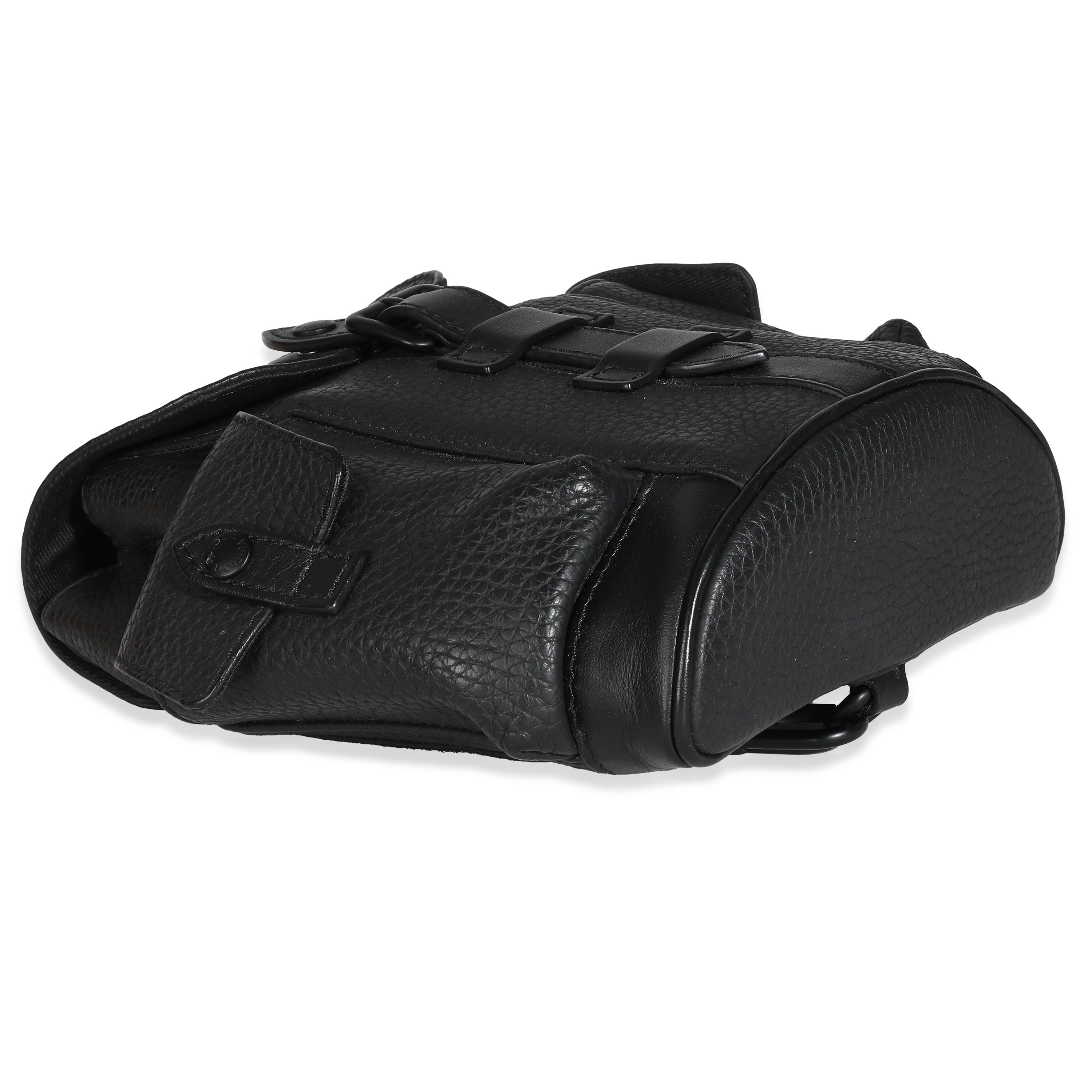 Louis Vuitton Black Taurillon Christopher XS Backpack