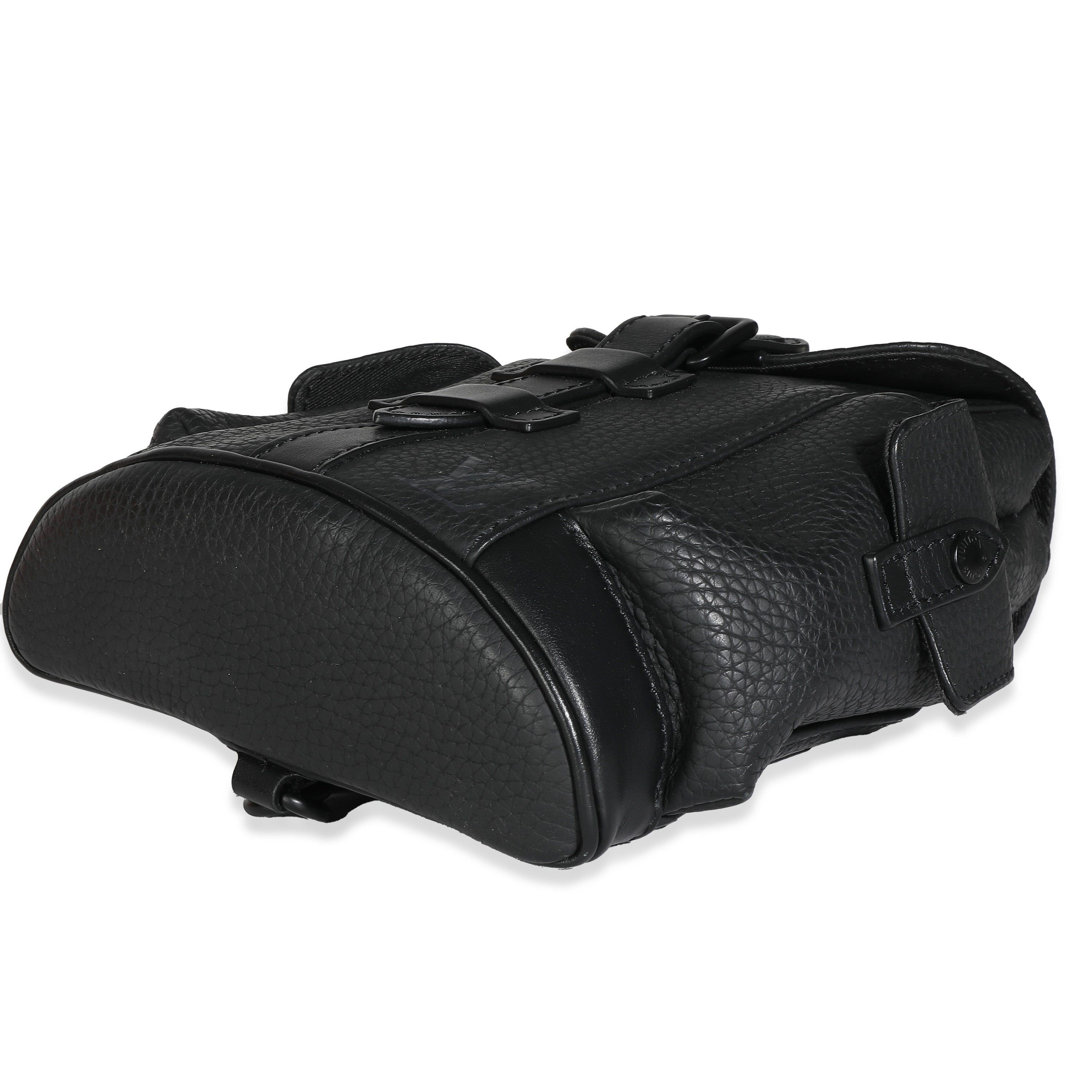 Louis Vuitton Black Taurillon Christopher XS Backpack