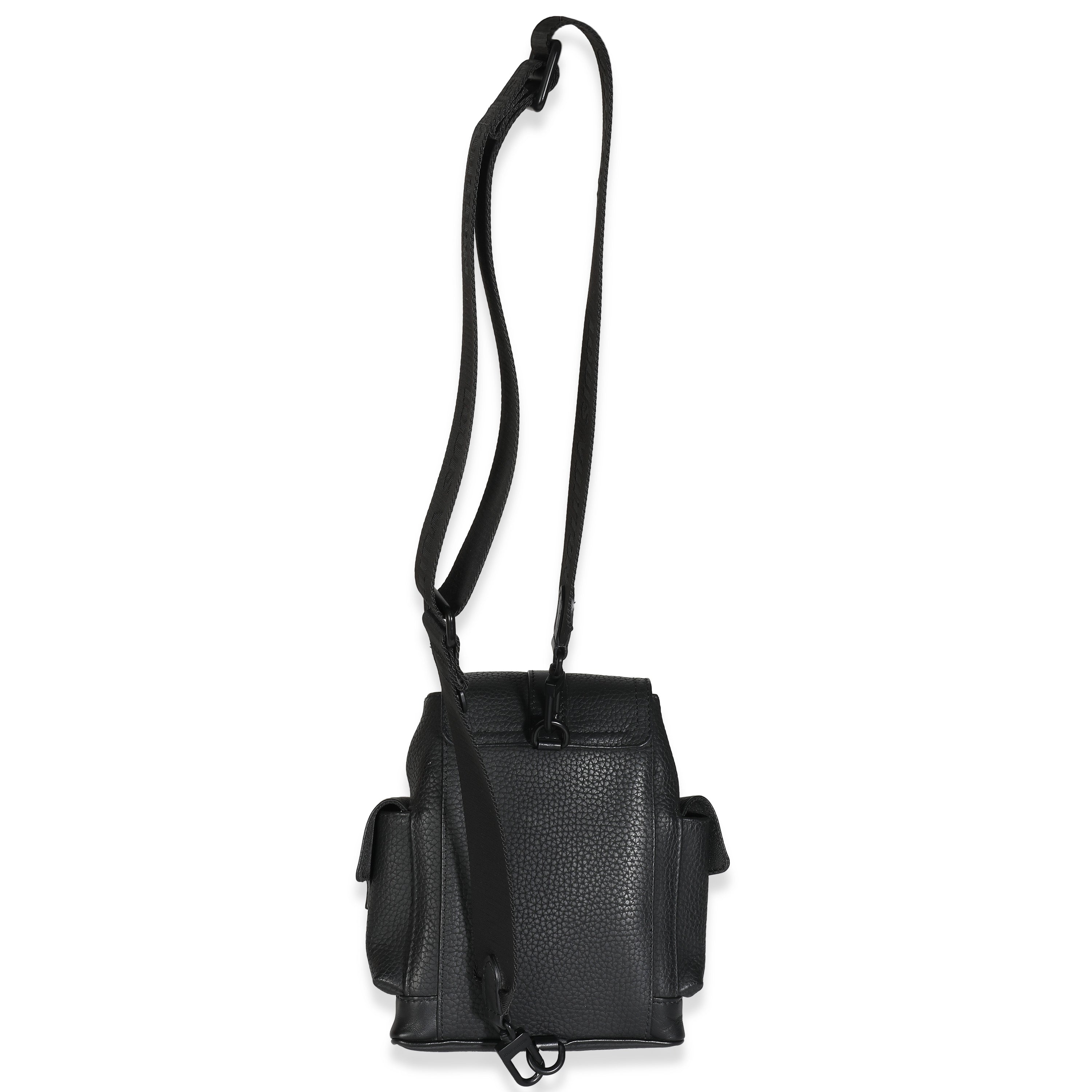 Louis Vuitton Black Taurillon Christopher XS Backpack