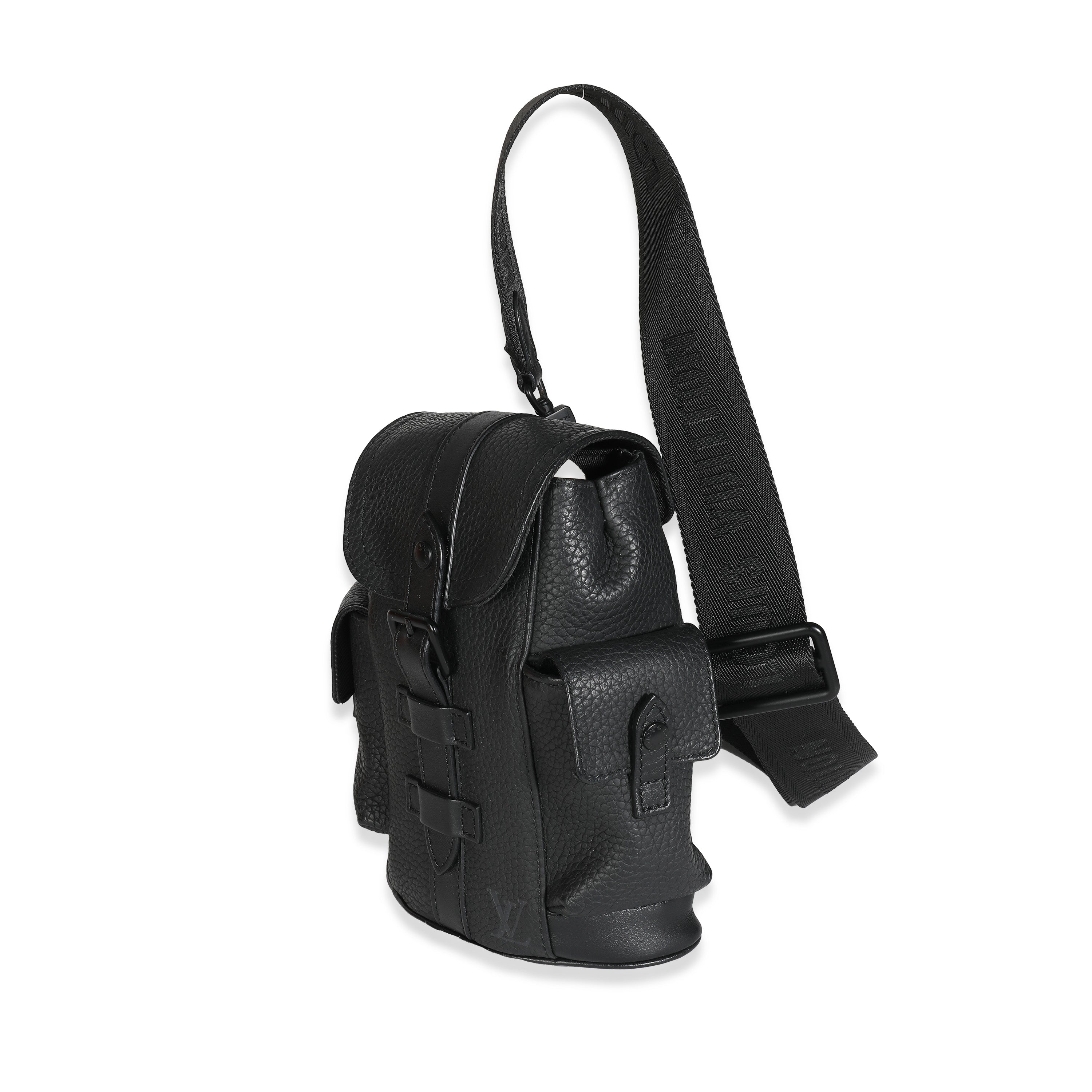 Louis Vuitton Black Taurillon Christopher XS Backpack