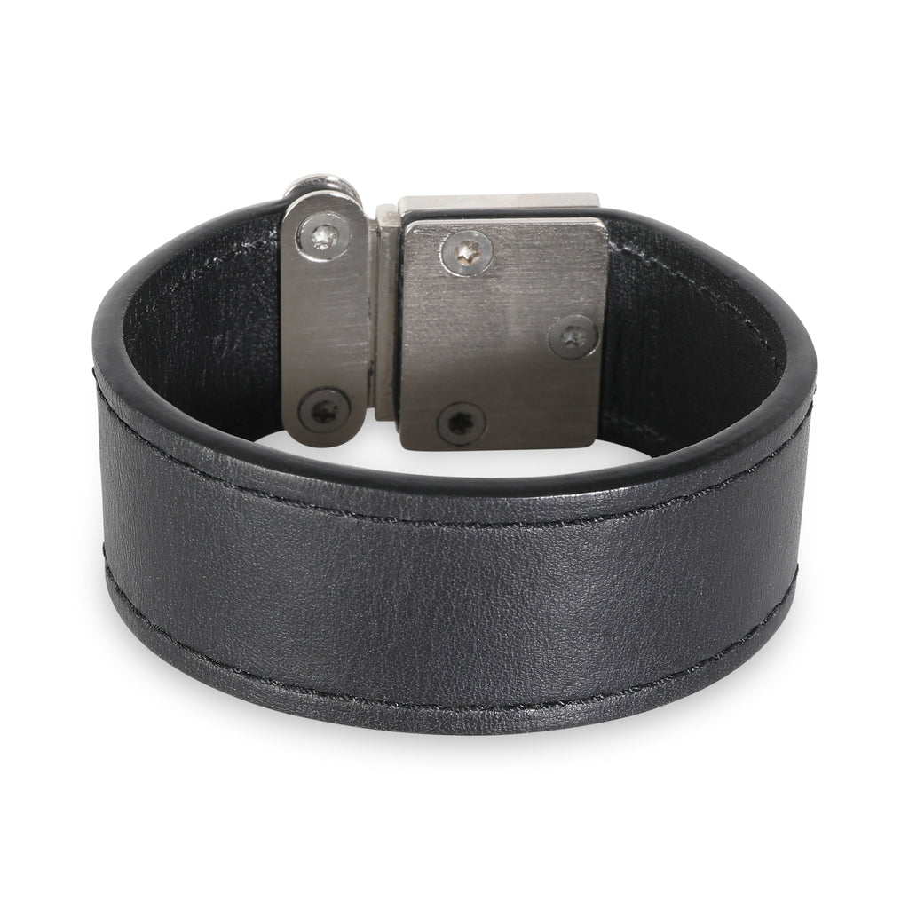 Louis Vuitton Nomade Koala Black Silver Tone Bracelet
