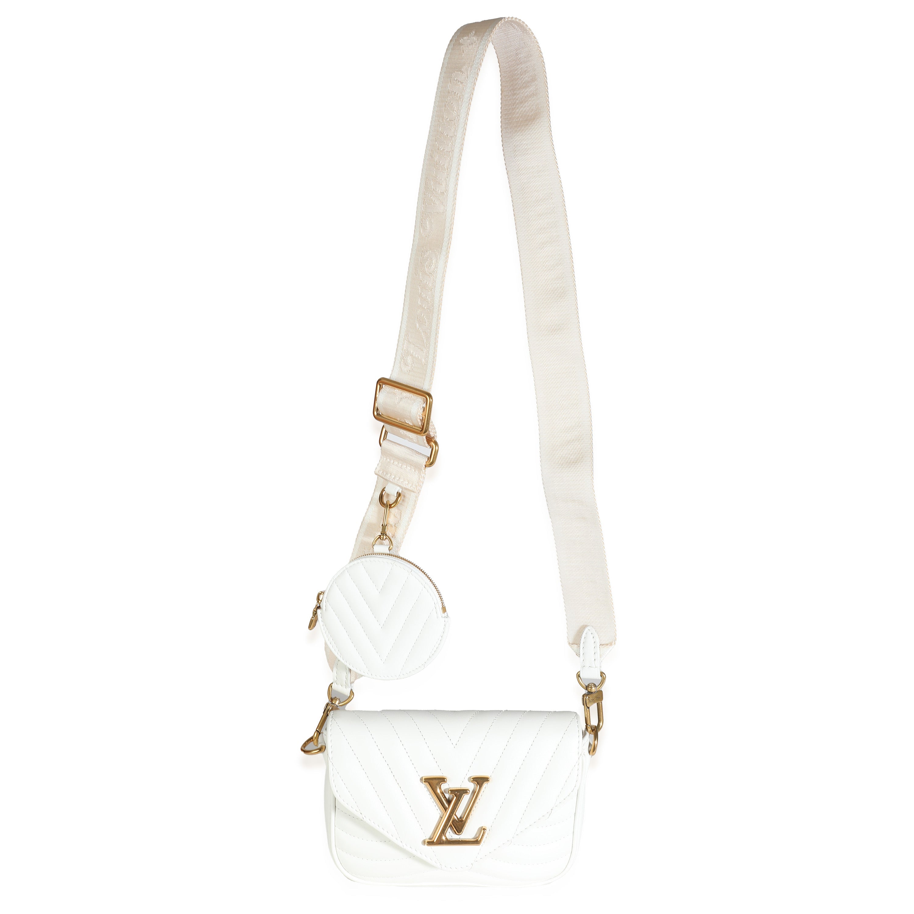 Louis Vuitton Louis Vuitton Snow Calfskin New Wave Multi Pochette