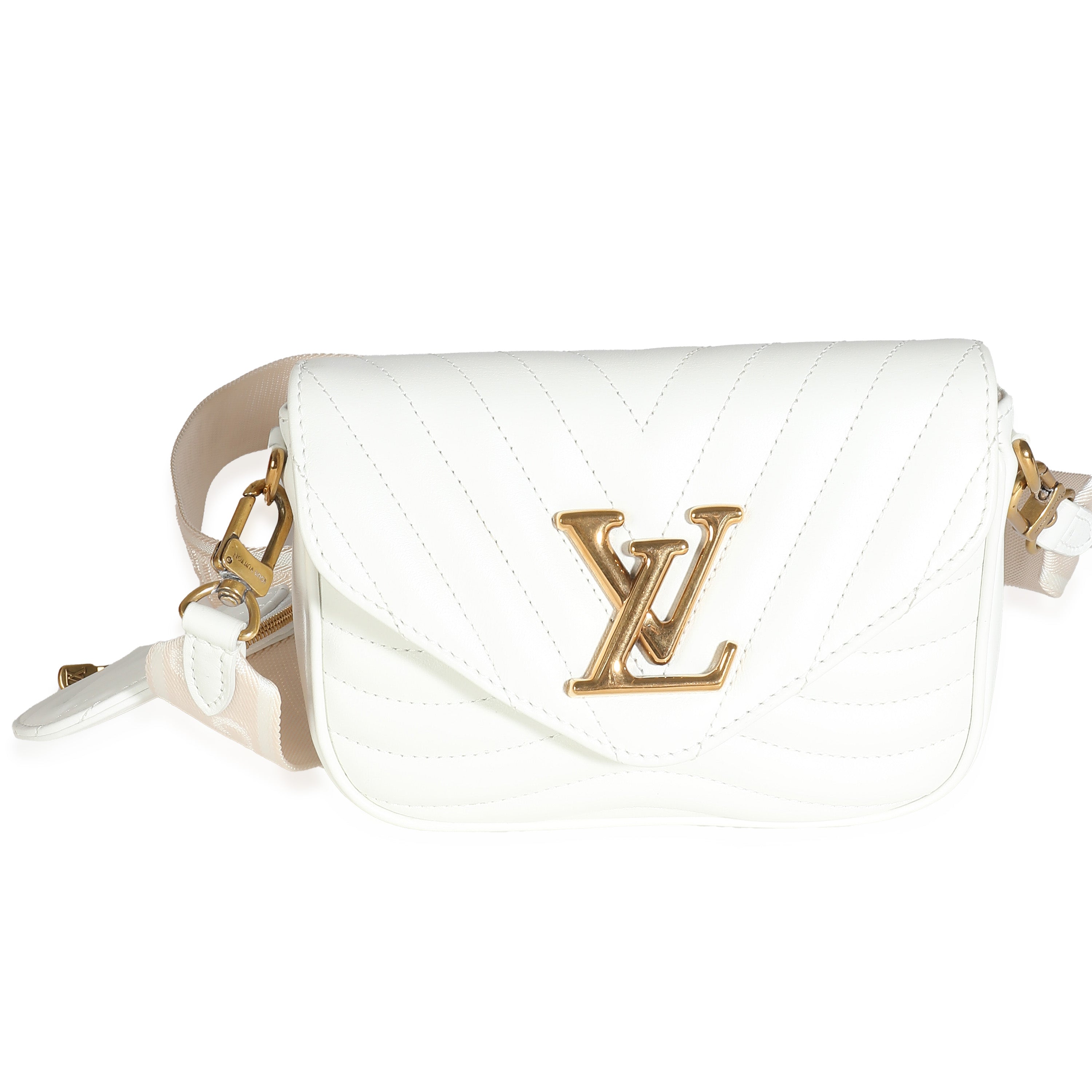 Louis Vuitton Louis Vuitton Snow Calfskin New Wave Multi Pochette