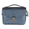 Louis Vuitton Metallic Navy Giant Monogram Empreinte Pochette Métis