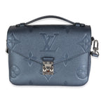 Louis Vuitton Metallic Navy Giant Monogram Empreinte Pochette Métis