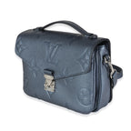 Louis Vuitton Metallic Navy Giant Monogram Empreinte Pochette Métis