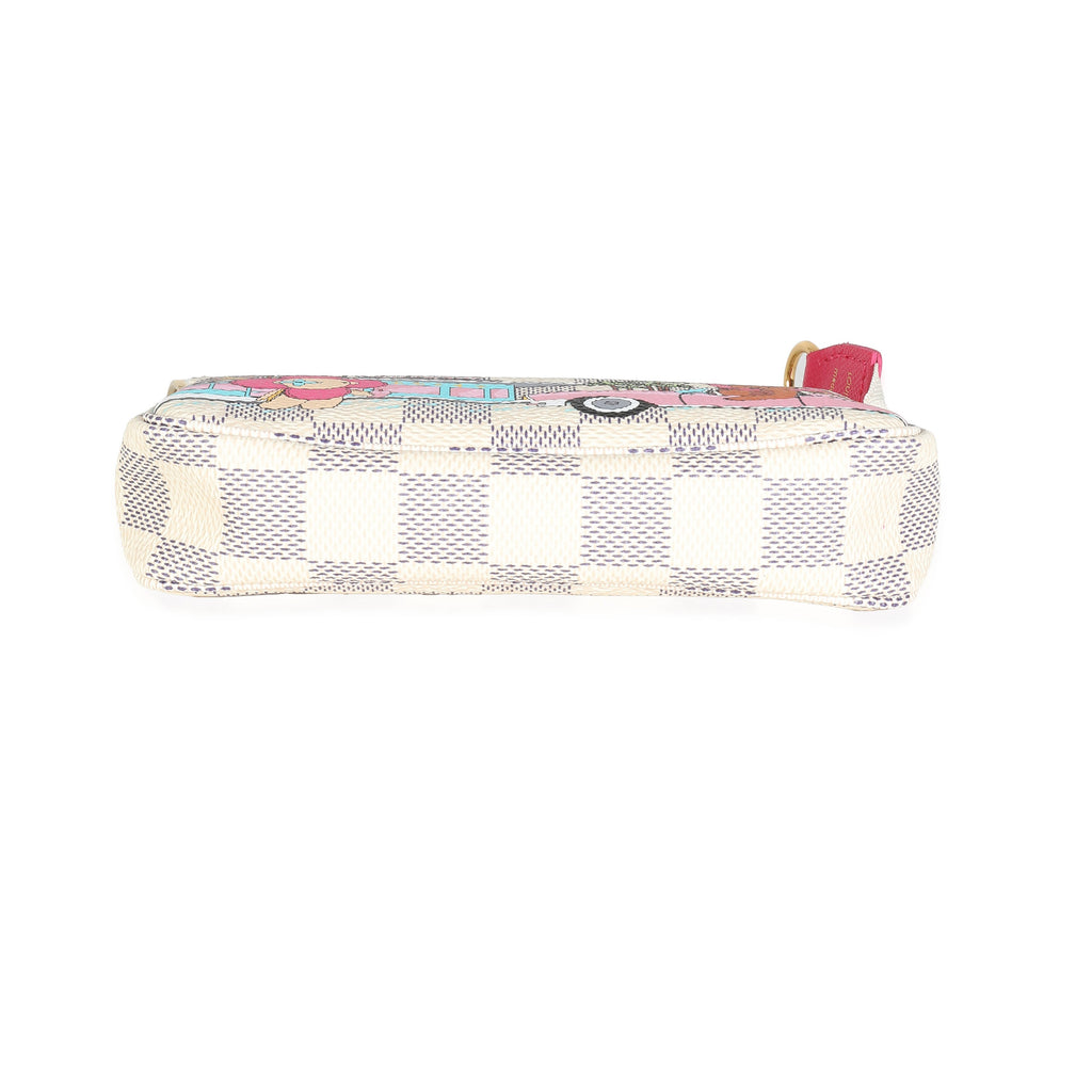 Louis Vuitton Vivienne Christmas Damier Azur Canvas Mini Pochette Accessoires