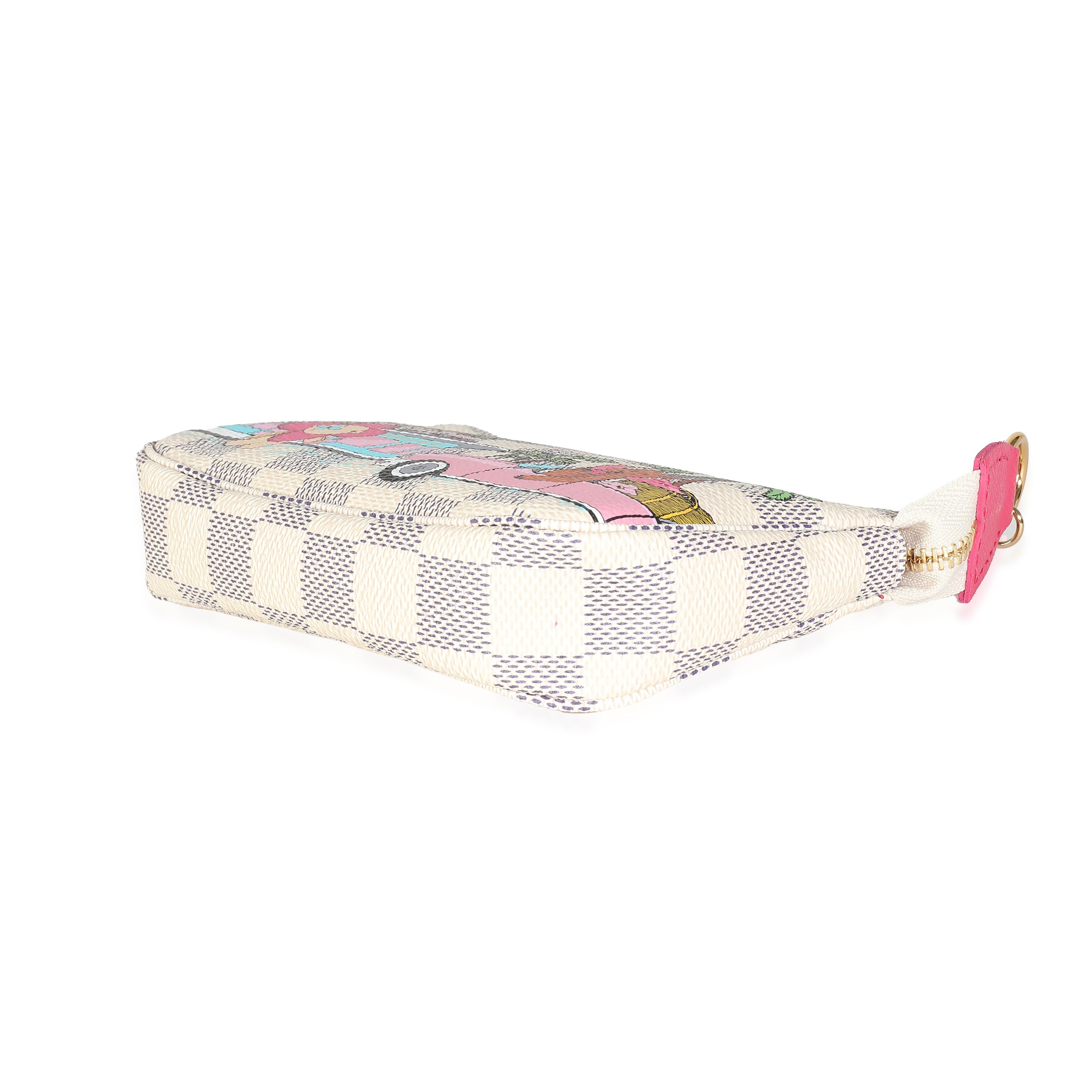Louis Vuitton Vivienne Christmas Damier Azur Canvas Mini Pochette Accessoires