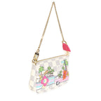 Louis Vuitton Vivienne Christmas Damier Azur Canvas Mini Pochette Accessoires