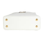 Louis Vuitton Python White Taurillon Mini Capucines