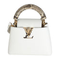Louis Vuitton Python White Taurillon Mini Capucines