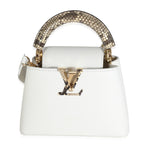 Louis Vuitton Python White Taurillon Mini Capucines