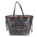 Louis Vuitton Black Pink Monogram Canvas Fall For You Neverfull MM