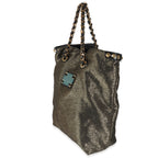 Louis Vuitton Metallic Gold Jacquard Double Jeu Tote
