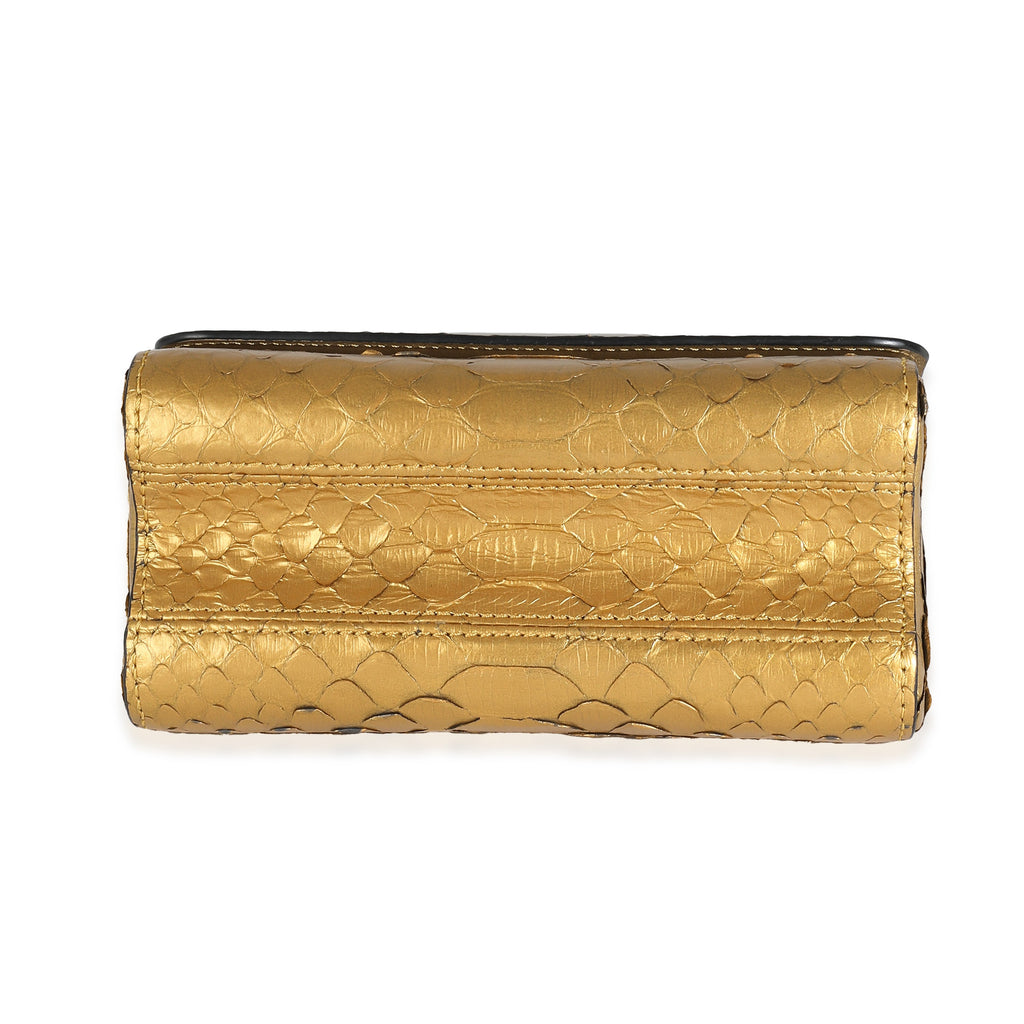 Louis Vuitton Metallic Gold Python Twist PM