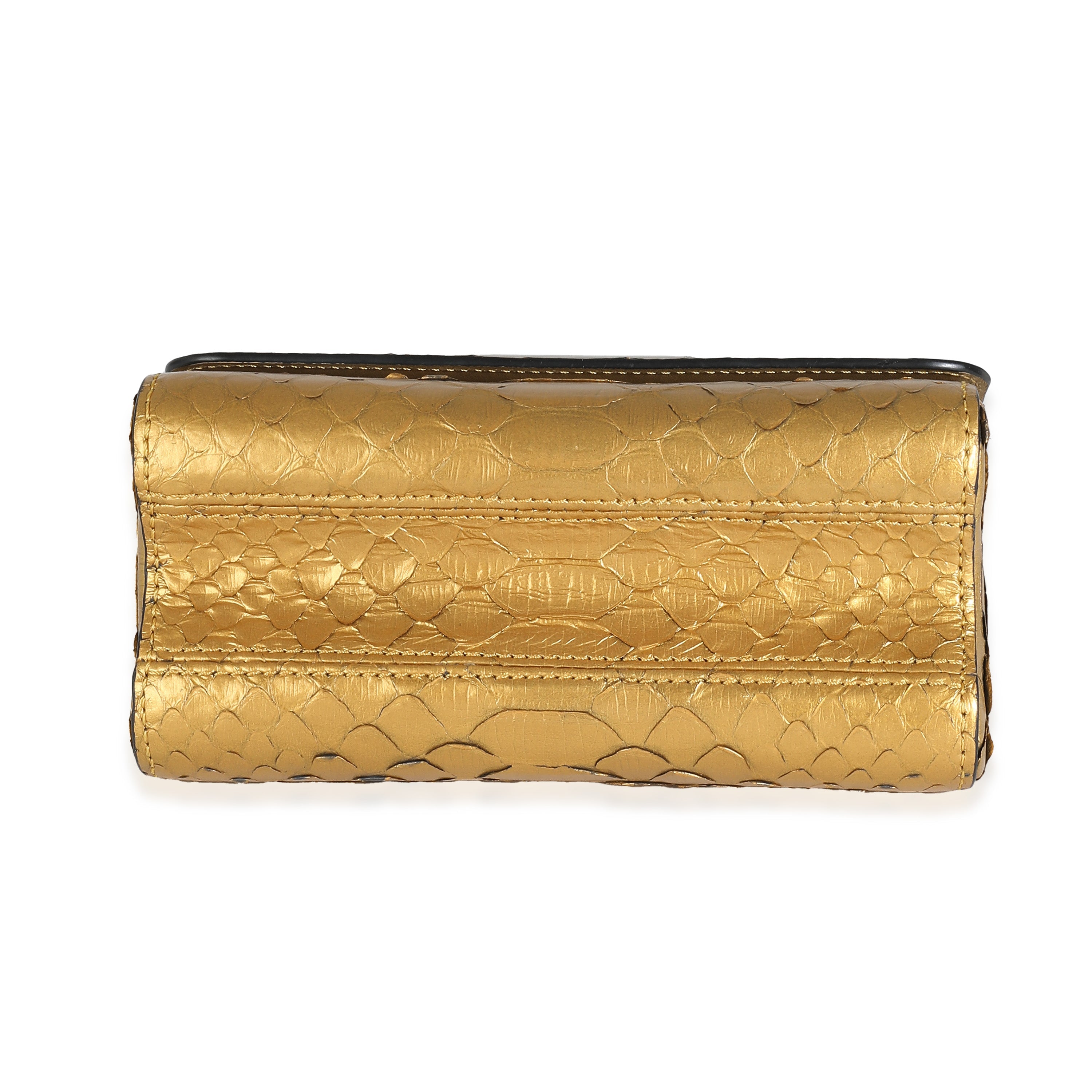 Louis Vuitton Metallic Gold Python Twist PM
