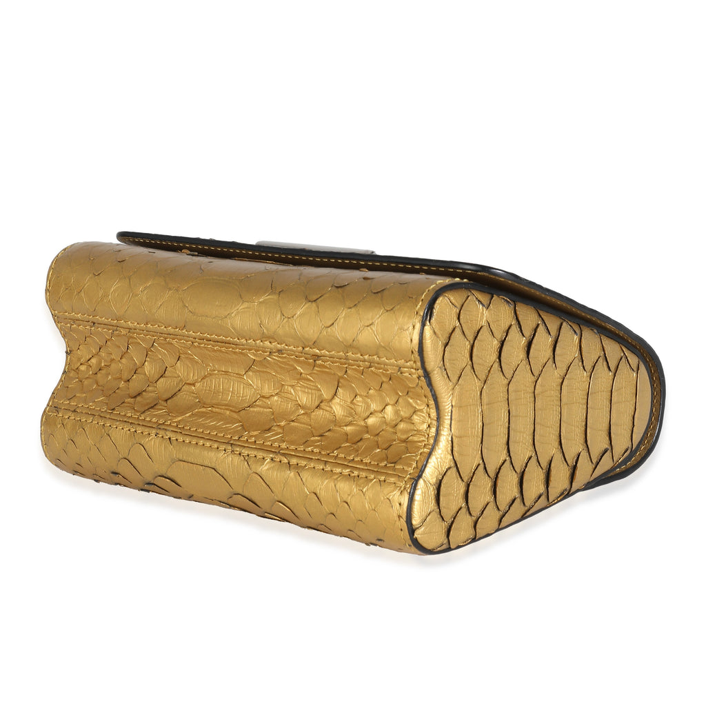 Louis Vuitton Metallic Gold Python Twist PM