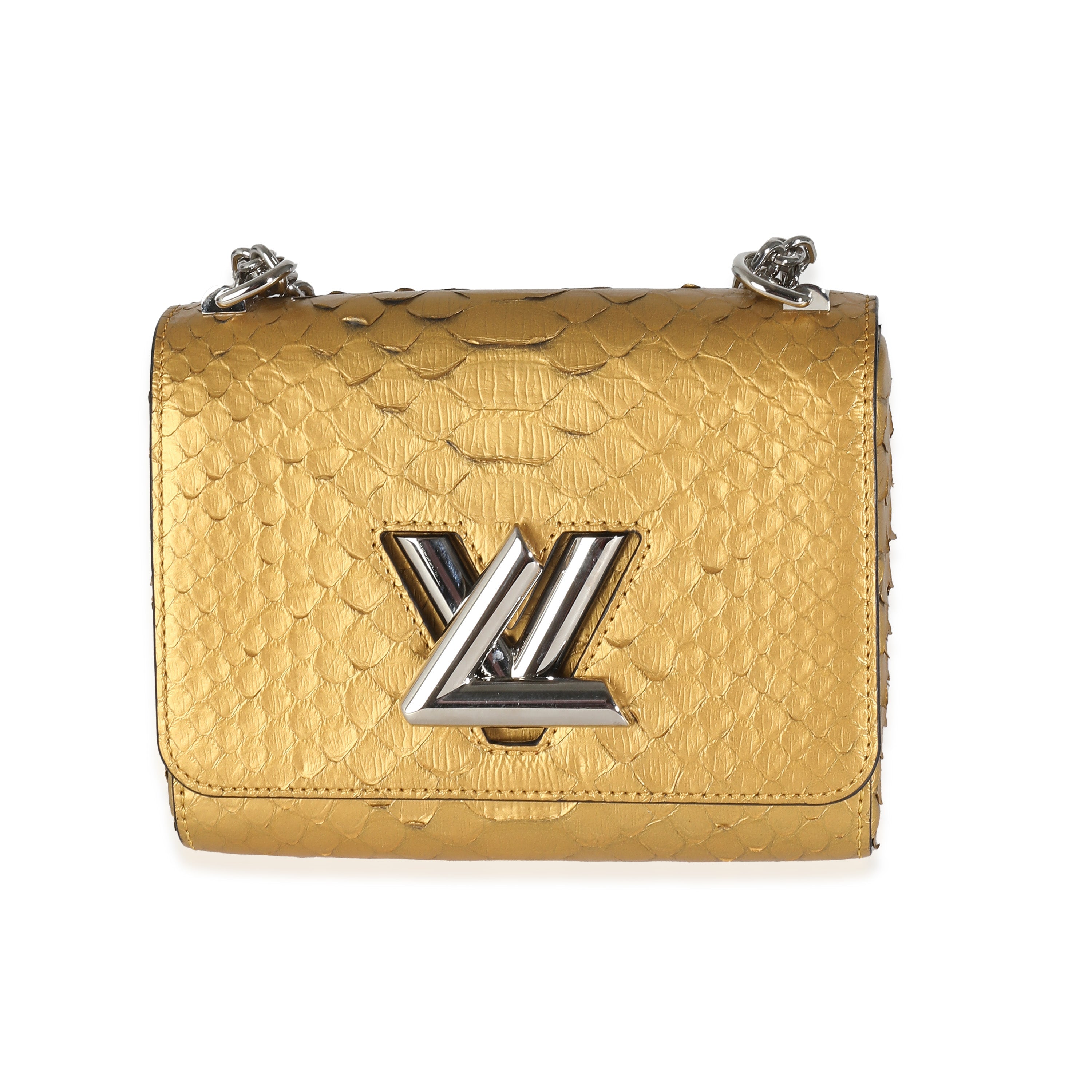 Louis Vuitton Metallic Gold Python Twist PM