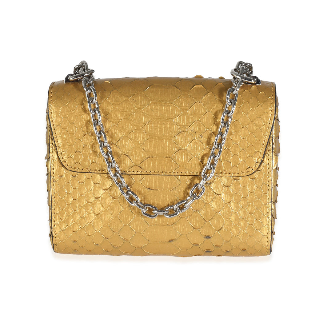 Louis Vuitton Metallic Gold Python Twist PM