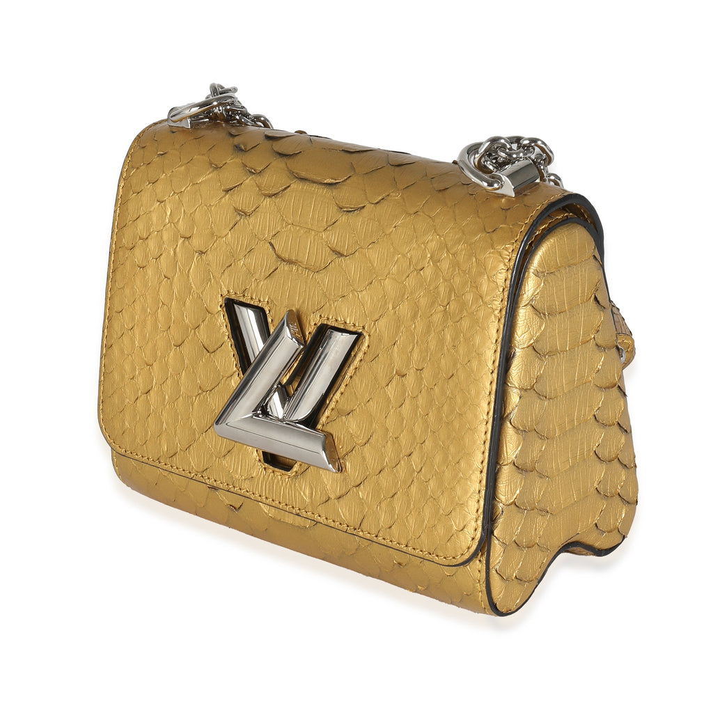 Louis Vuitton Metallic Gold Python Twist PM