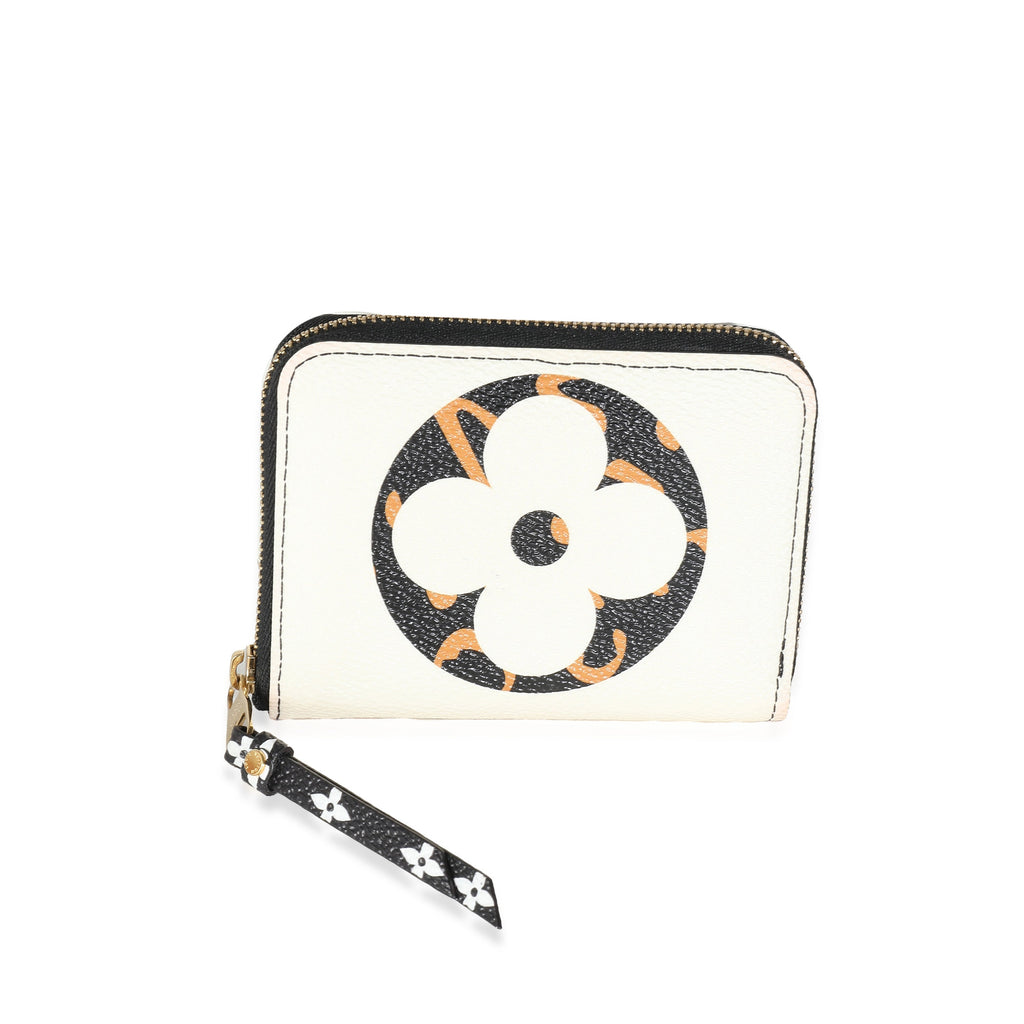 Louis Vuitton Louis Vuitton Ivory Giant Monogram Canvas Jungle Zippy Coin Purse