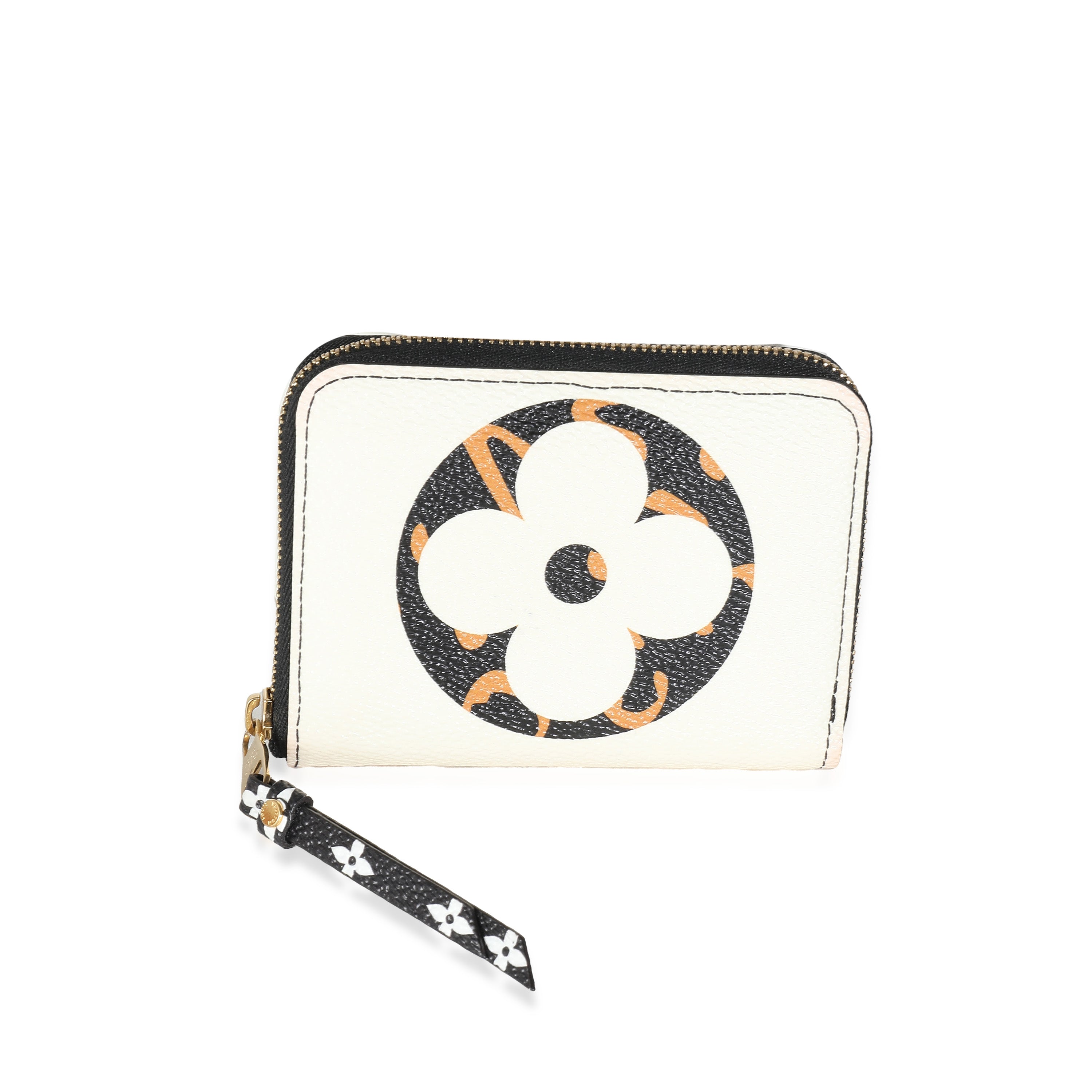 Louis Vuitton Louis Vuitton Ivory Giant Monogram Canvas Jungle Zippy Coin Purse