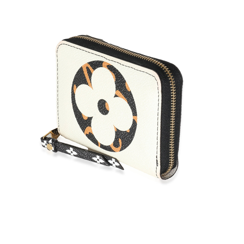 Louis Vuitton Louis Vuitton Ivory Giant Monogram Canvas Jungle Zippy Coin Purse