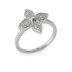 Louis Vuitton Star Blossom Ring in 18K White Gold 0.3 CTW