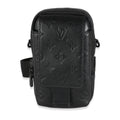 Louis Vuitton Louis Vuitton Black Monogram Shadow Double Phone Pouch NM
