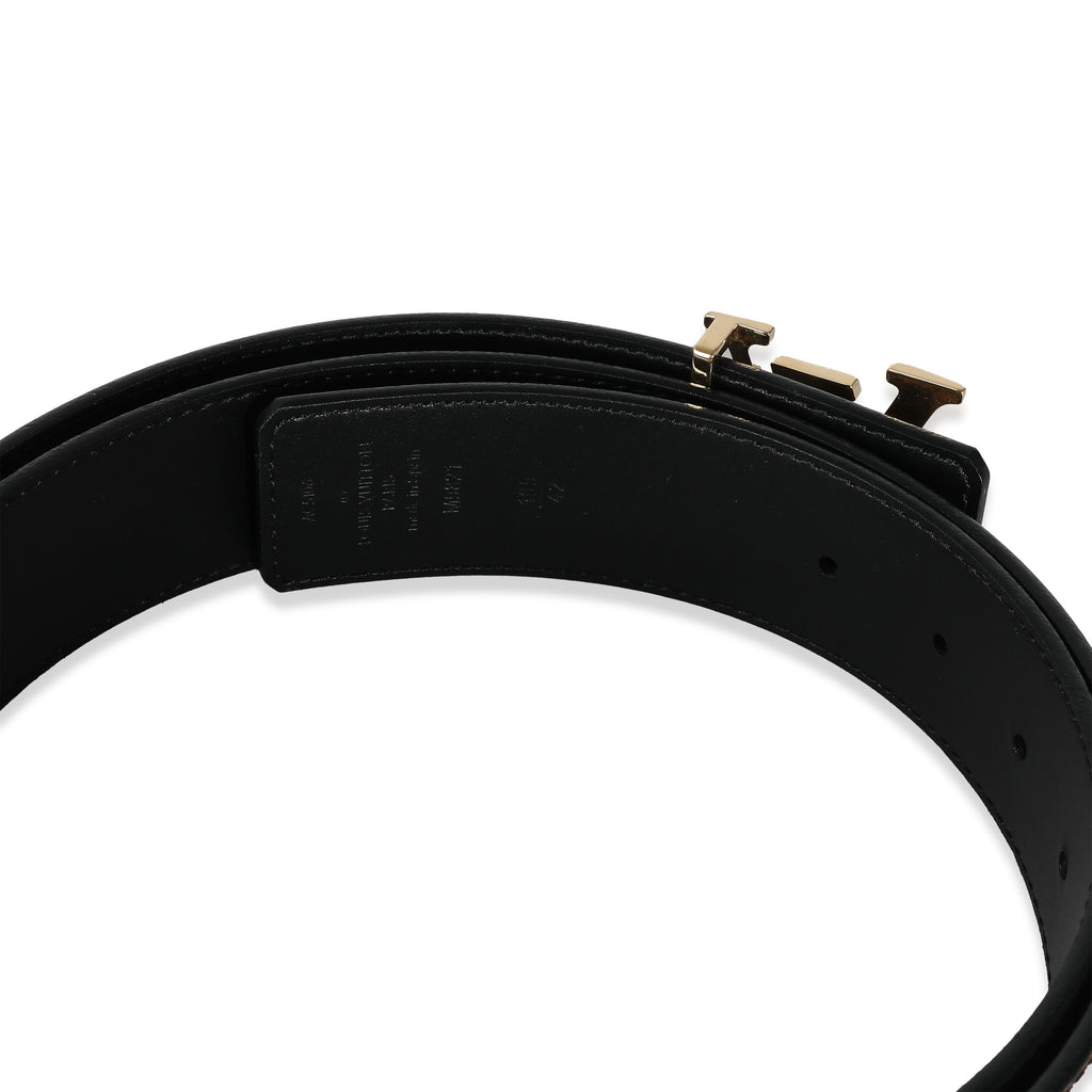 Louis Vuitton Black Monogram Canvas Reversible LV Initiales 40MM Belt 105/42