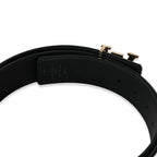 Louis Vuitton Black Monogram Canvas Reversible LV Initiales 40MM Belt 105/42