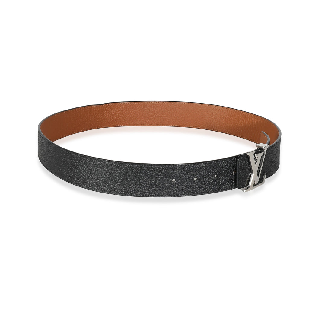 Louis Vuitton Louis Vuitton Black Tan Leather Reversible LV Initiales 40MM Belt 90/36