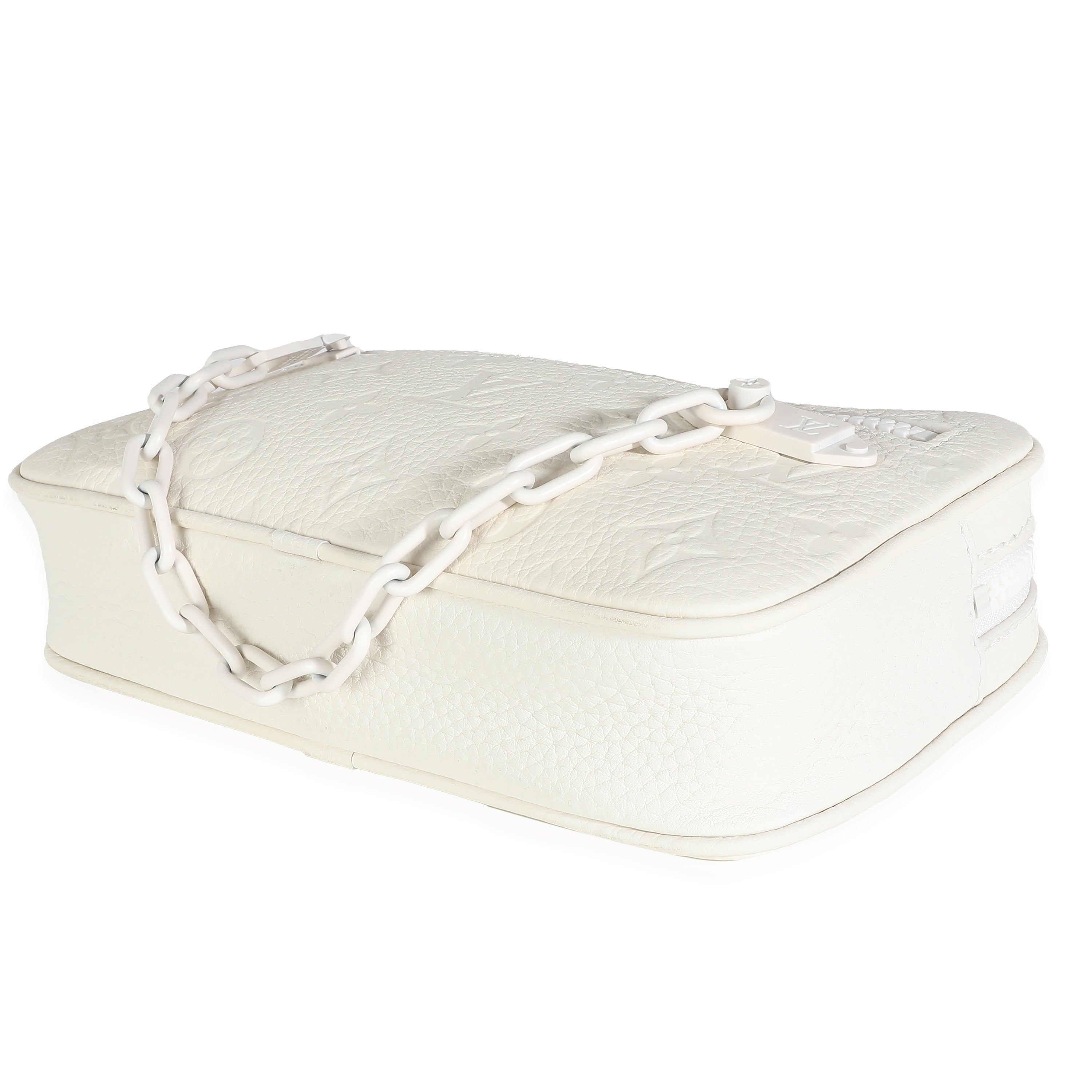 Louis Vuitton White Monogram Taurillon Pochette Volga
